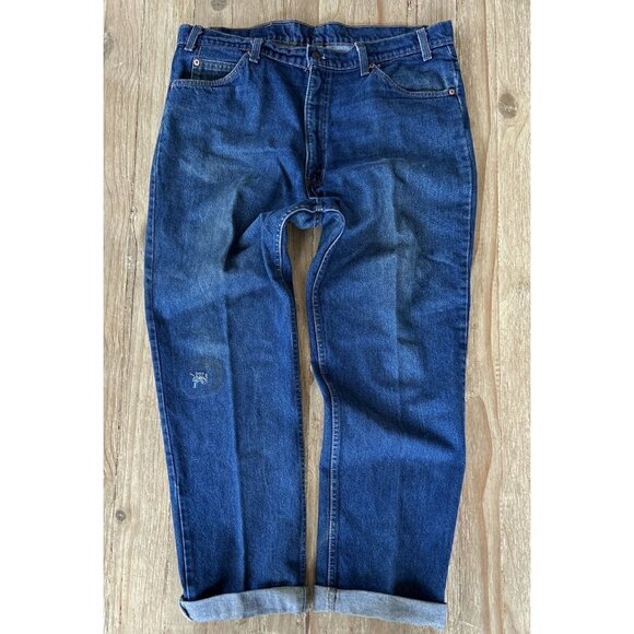 Vintage Levi's 509 Jeans Mens 40 x 32 Distressed Orange Tab USA Made 40509-0215 - Picture 1 of 8